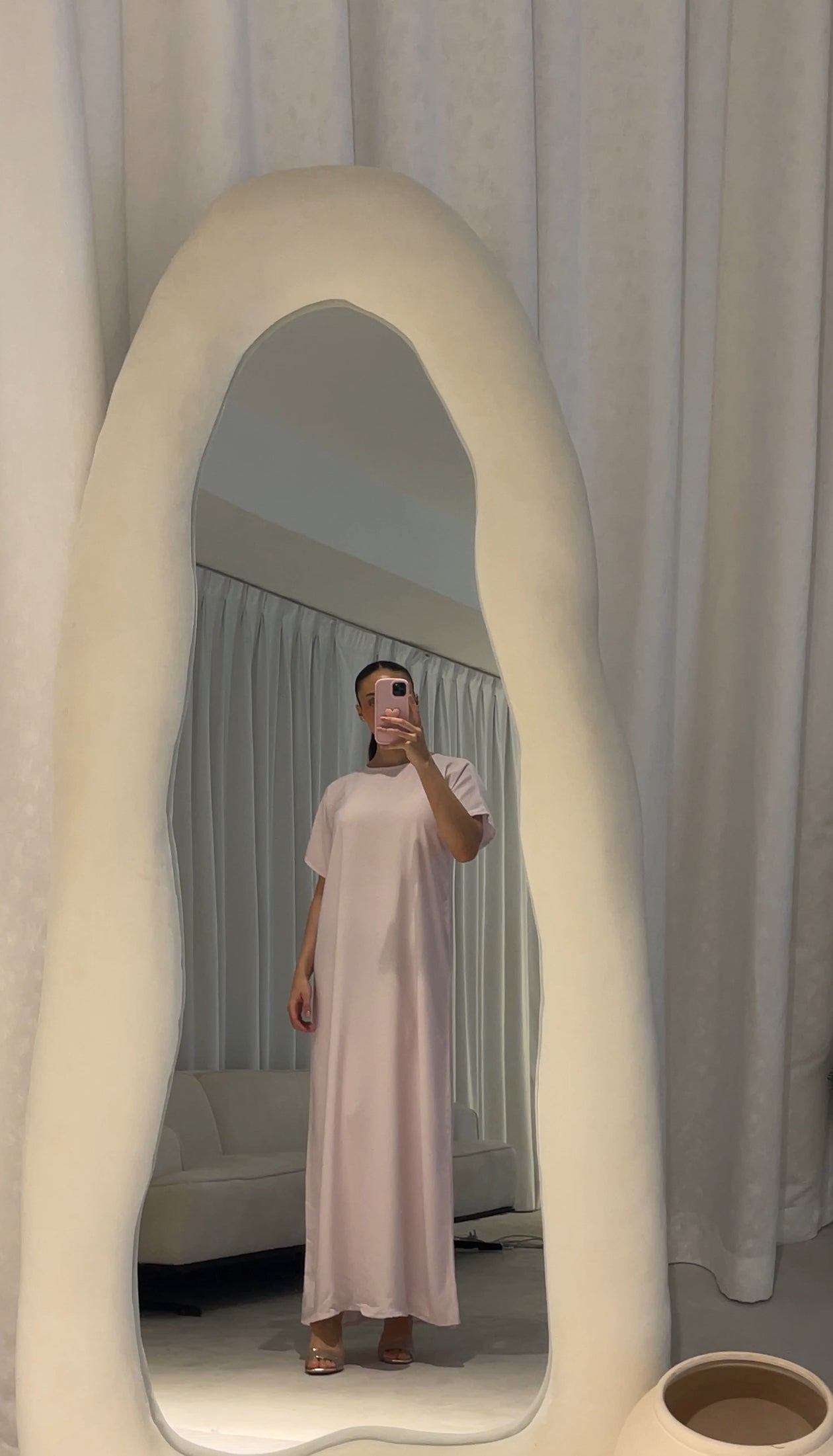 Pink Slip Dress