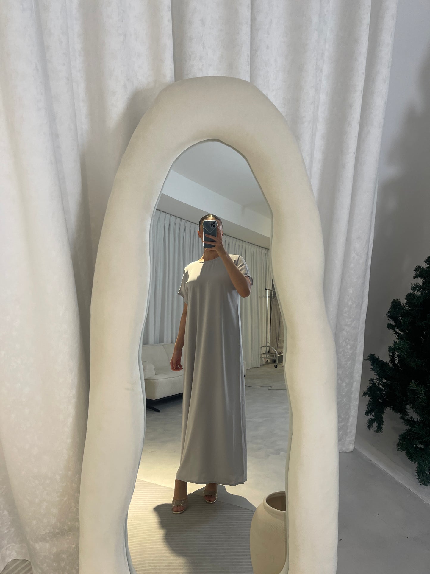 Grey Slip Dress