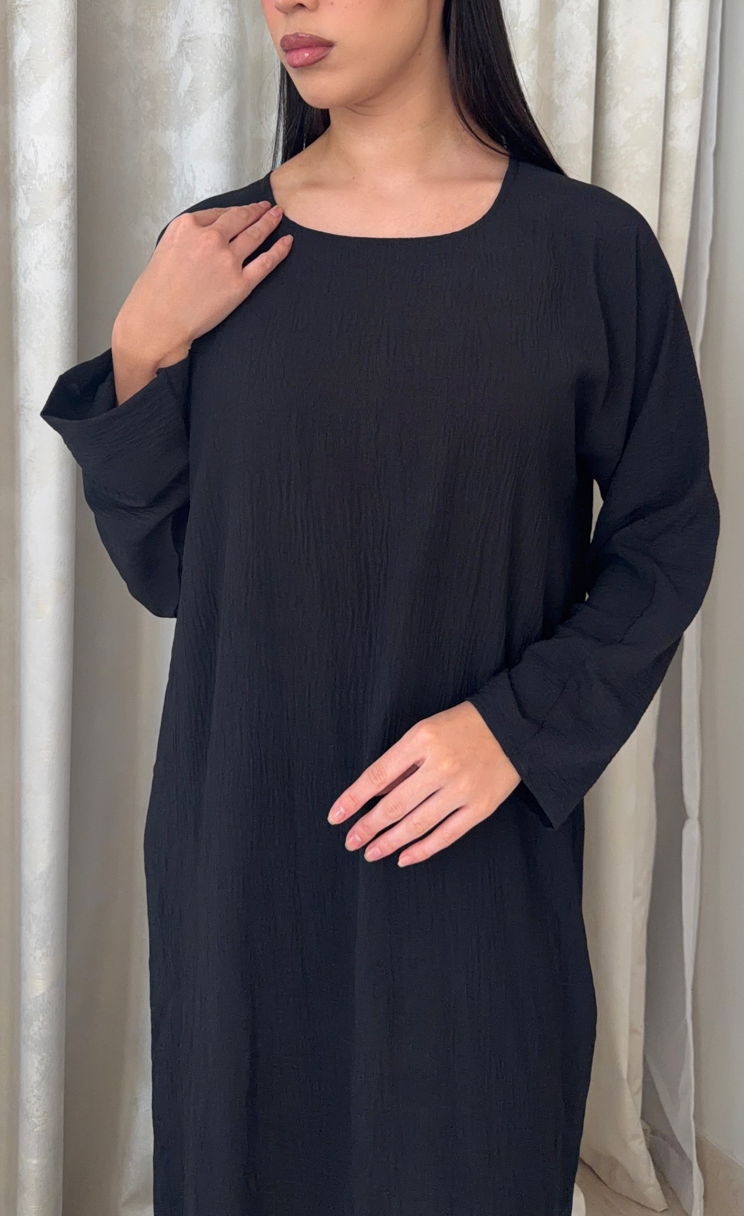 Long Sleeve Slip Dress