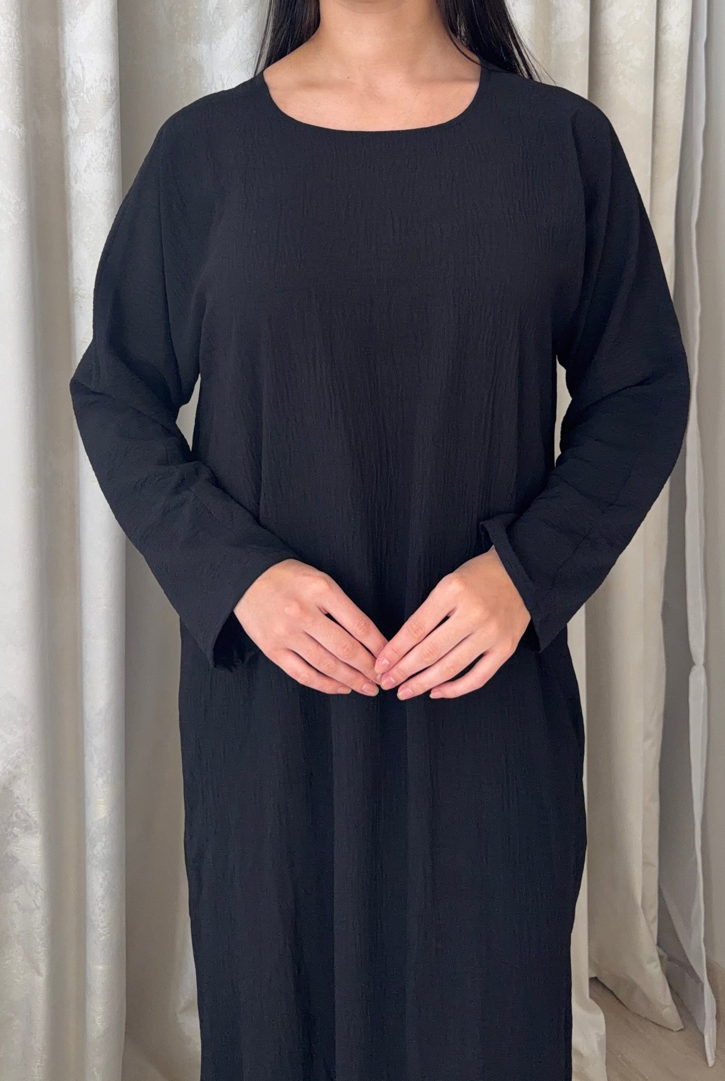 Long Sleeve Slip Dress