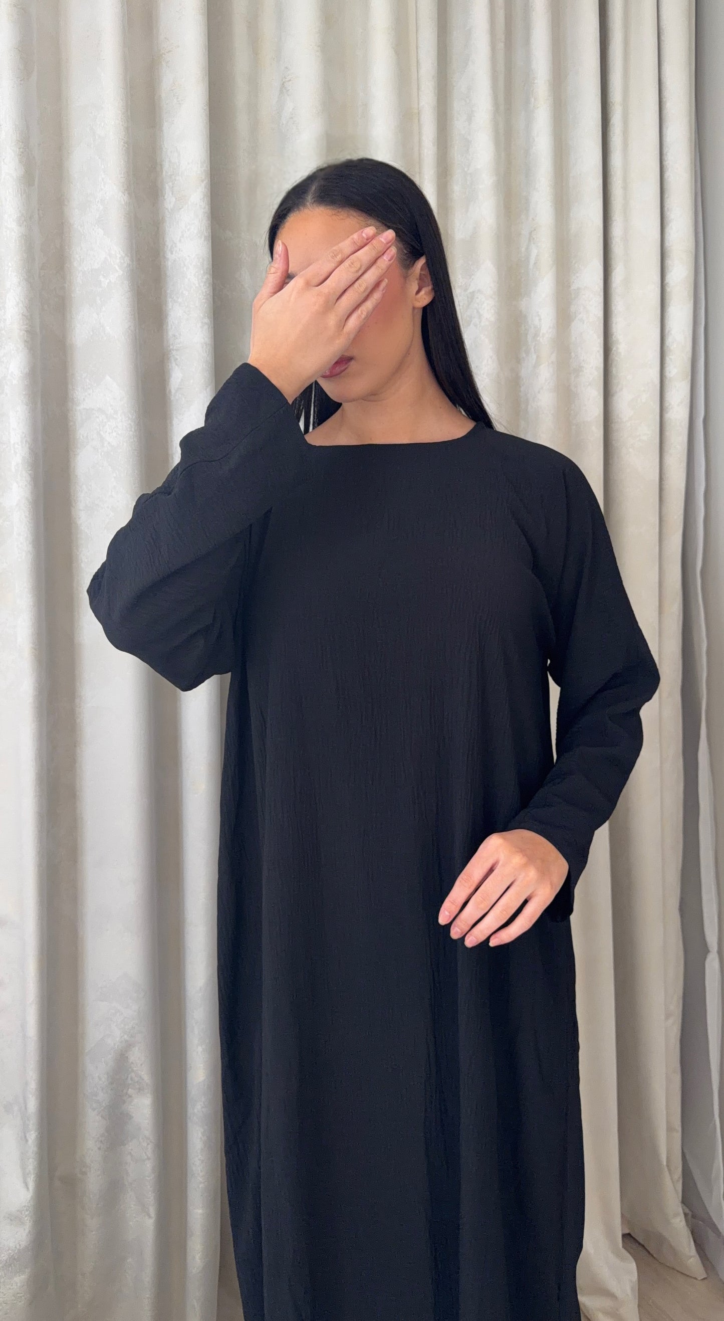 Long Sleeve Slip Dress